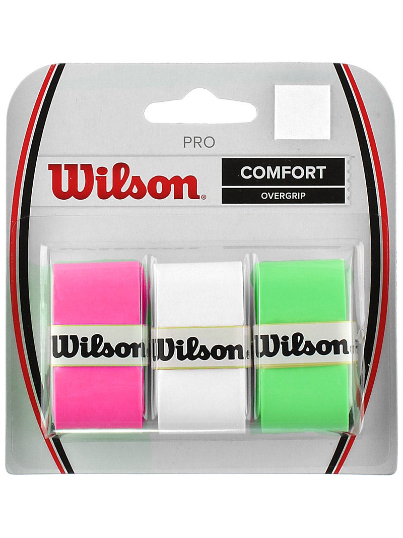 Wilson Pro Perforated 3 Pack Tennis Overgrip Green