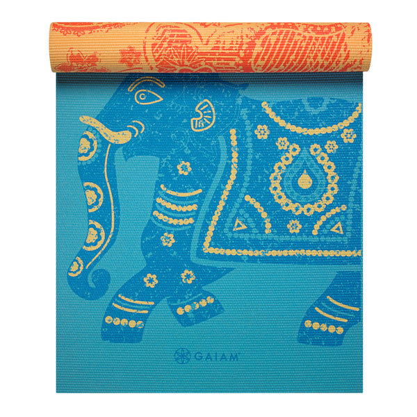 Gaiam Premium Reversible 6MM Elephant Yoga Mat