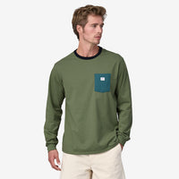 Patagonia Long-Sleeved Shop Sticker Pocket Responsibili-Tee