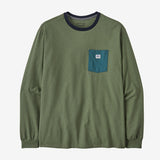 Patagonia Long-Sleeved Shop Sticker Pocket Responsibili-Tee