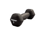 York Neoprene Hexagon Fitbell with Cast Ergo Handle