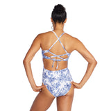 Women's Speedo Print Double Cross Back 1 PC Swimsuit