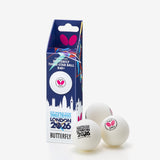 Butterfly R40+ 3-Star WTTTC London 2026 Ball White - 3pk