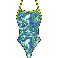 Cyclone Swirl Crossback Swimsuit