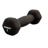 York Neoprene Hexagon Fitbell with Cast Ergo Handle