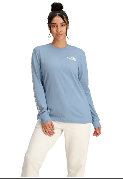Women's North Face Long Sleeve Hit Graphic Tee Shirt