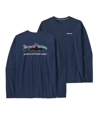 Patagonia Men's Long Sleeve Home Water Trout Responsibili-Tee