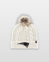 '47 Cream New England Patriots Meeko Cuffed Knit Hat