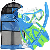 U.S. Divers Dorado Mask, Proflex Fins and Sea Breeze Snorkel Combo Set