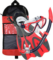U.S. Divers Dorado Mask, Proflex Fins and Sea Breeze Snorkel Combo Set
