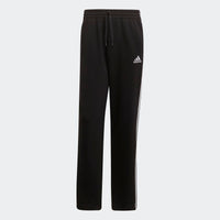 Adidas Men's 3-Stripes Essentials Open Hem Fleece Pants