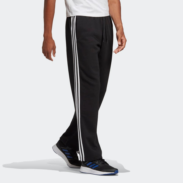 Adidas Men's 3-Stripes Essentials Open Hem Fleece Pants – Brine