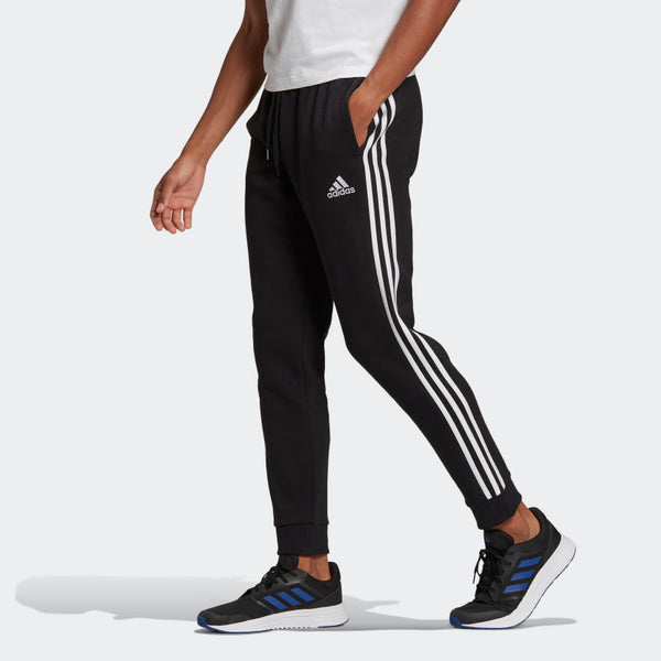 Adidas Essentials French Terry Tapered Cuff 3 Stripe Pants – Brine
