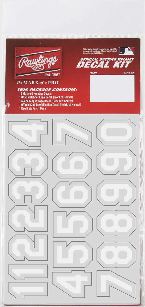 Rawlings Official Batting Helmet Decal Kit – Brine Sporting Goods