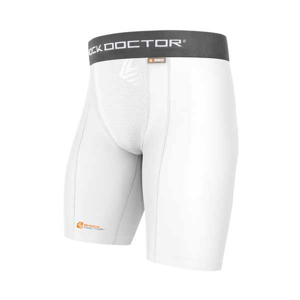 Shock Doctor Core Compression Shorts with Cup Pocket Youth Brine